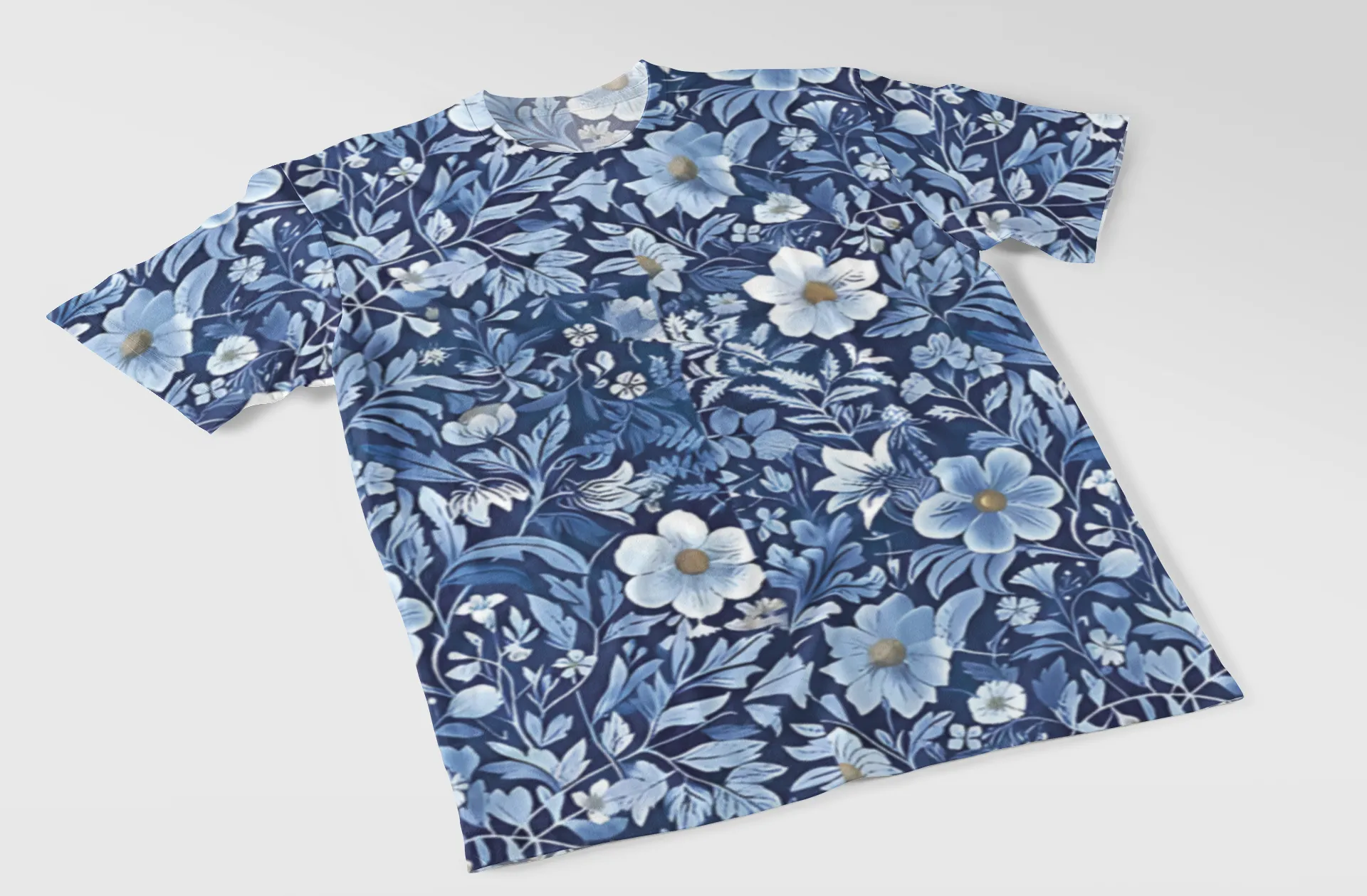 Bold Floral Print Women's All-Over Printed T-Shirt