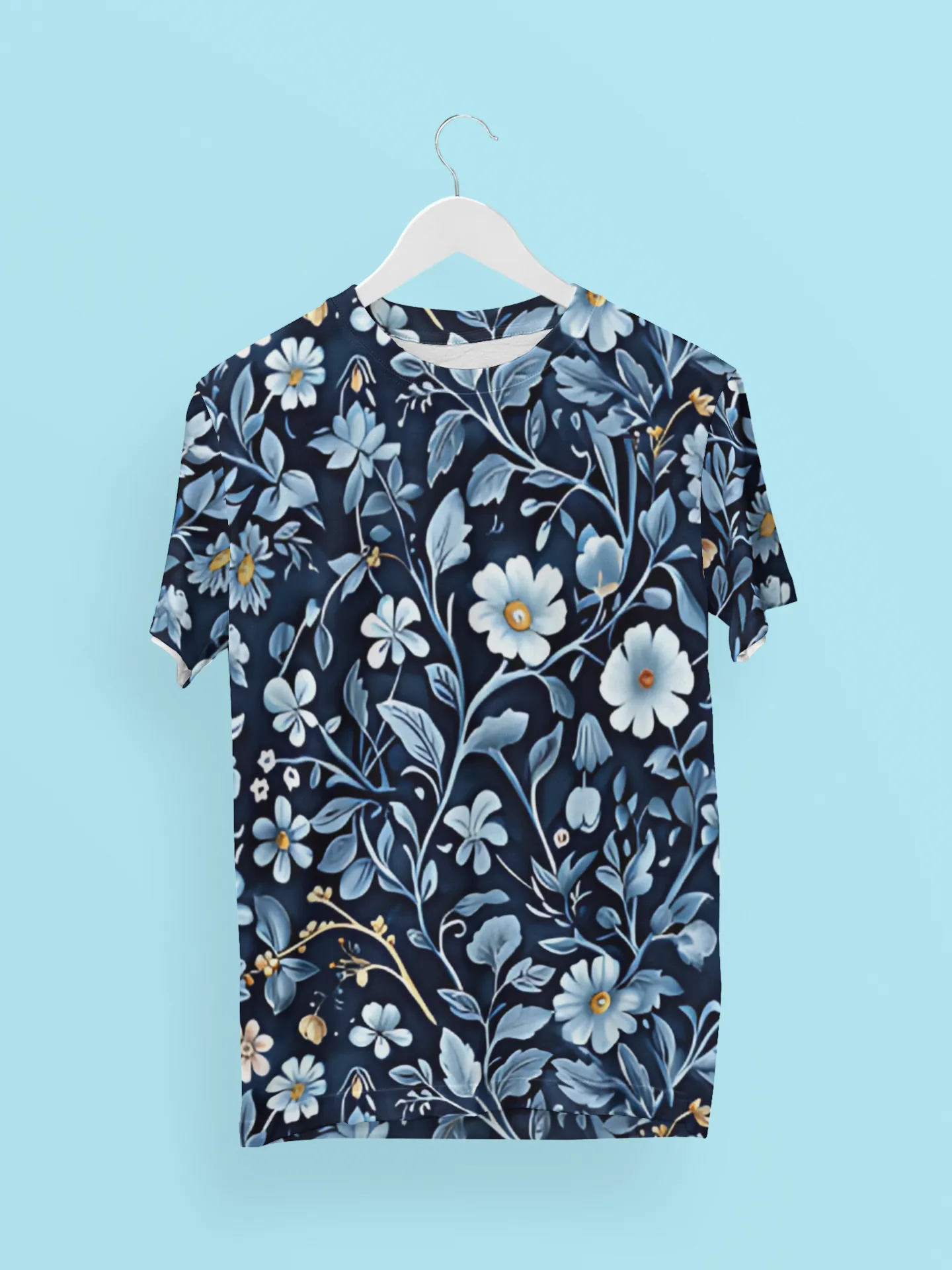 Bold Floral Print Women's All-Over Printed T-Shirt
