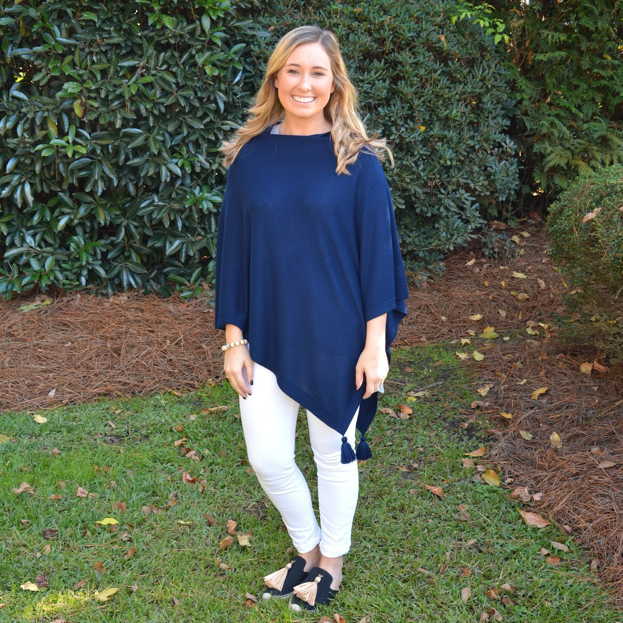 Lightweight Tassel Poncho