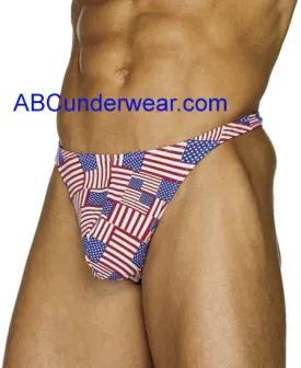 Men's Thong with Flag Design