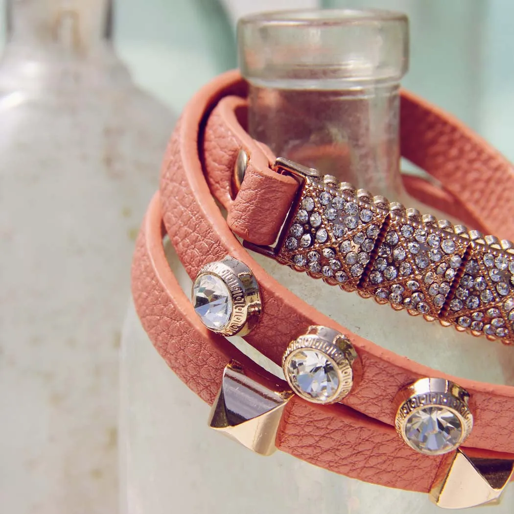 Moon Rise Bracelet in Peach