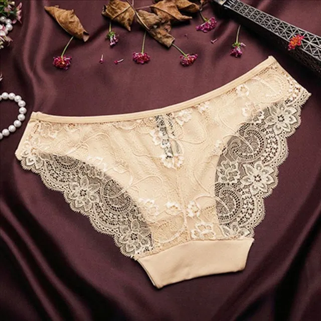 Seamless Cotton Breathable Panty Hollow Briefs
