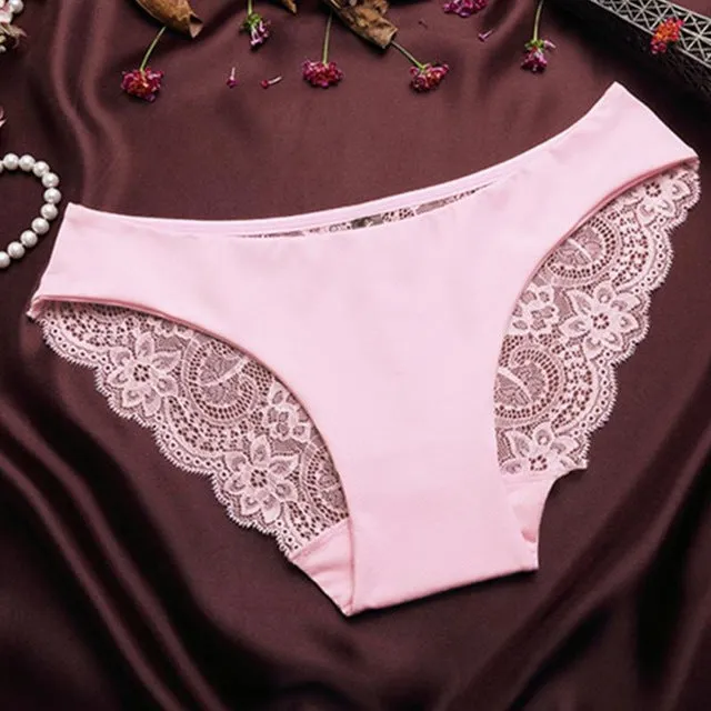 Seamless Cotton Breathable Panty Hollow Briefs