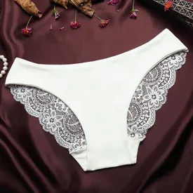 Seamless Cotton Breathable Panty Hollow Briefs