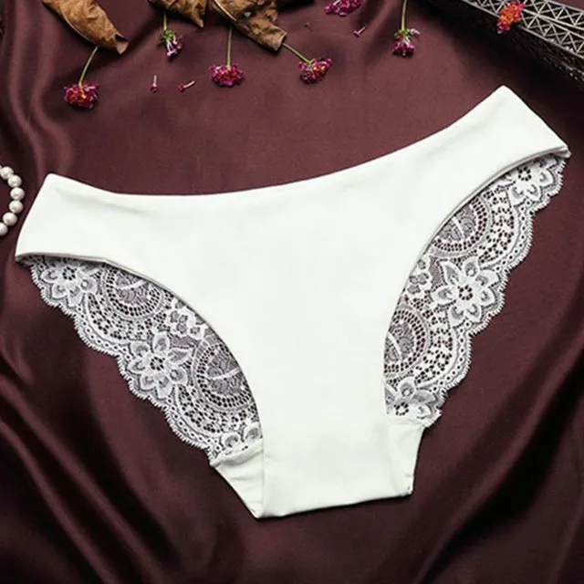 Seamless Cotton Breathable Panty Hollow Briefs