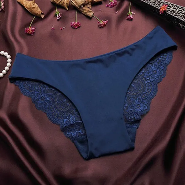 Seamless Cotton Breathable Panty Hollow Briefs