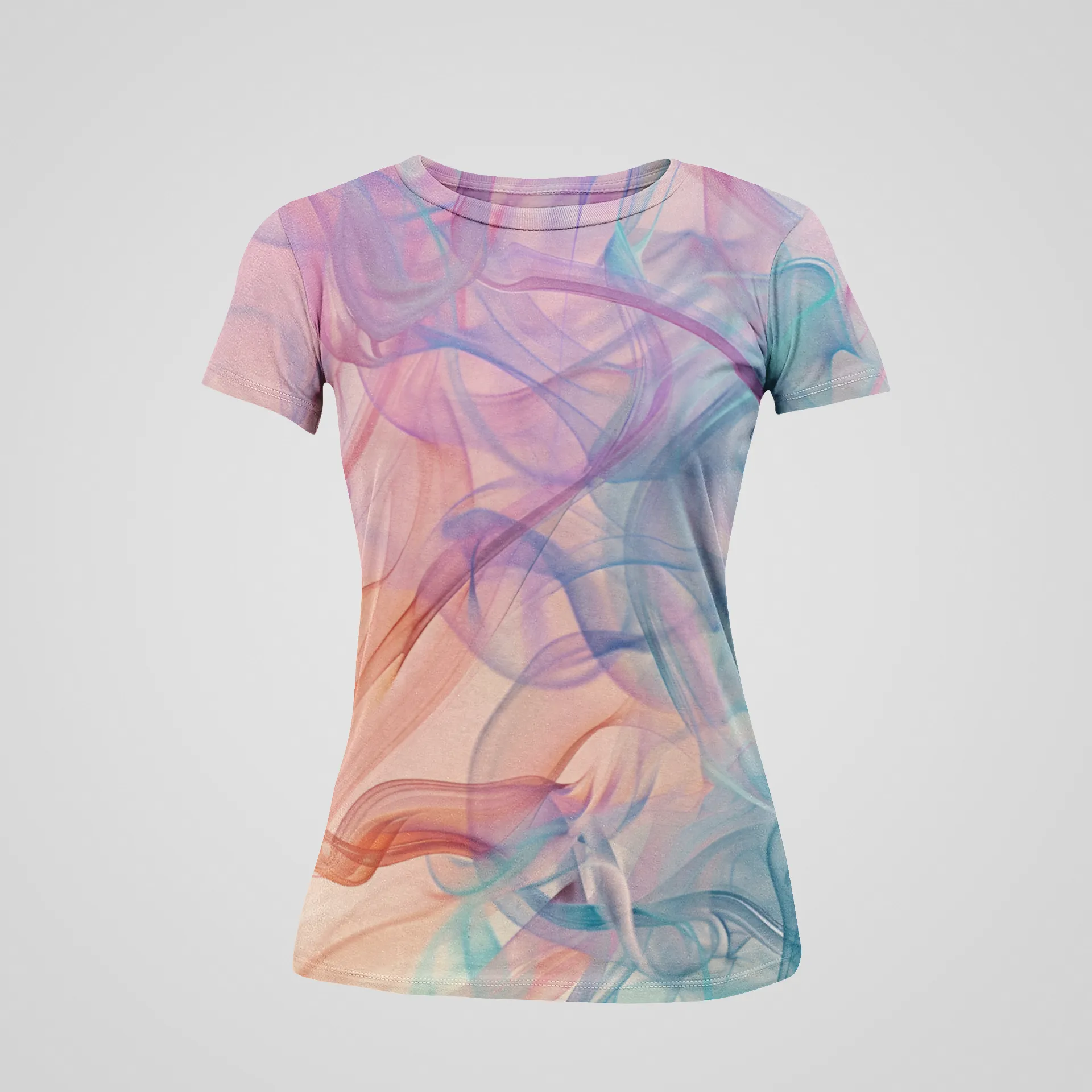 Smoke Pastel Color Women's All Over Printed T-Shirt