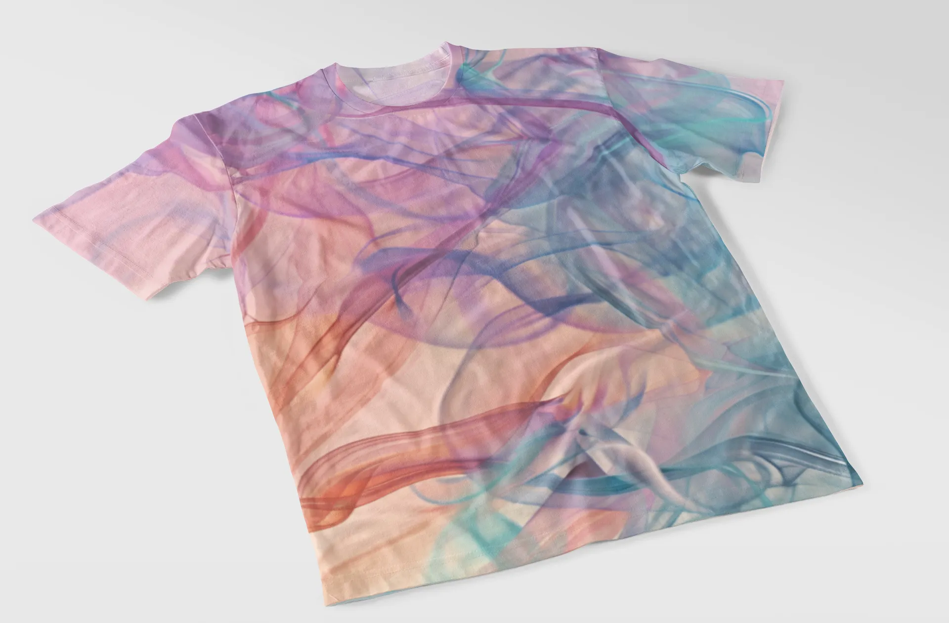 Smoke Pastel Color Women's All Over Printed T-Shirt