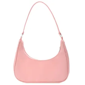 Trendy Flat Shoulder Bag - Pink