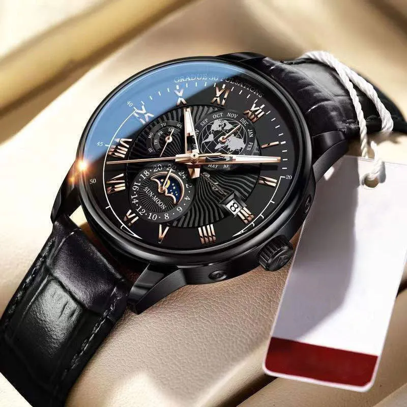Trendy High-End Quartz Watch with Light