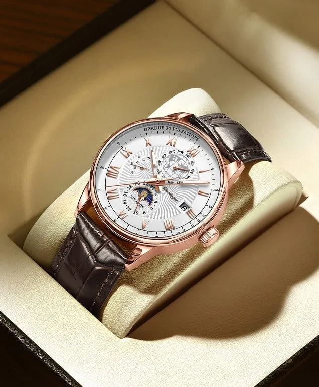 Trendy High-End Quartz Watch with Light