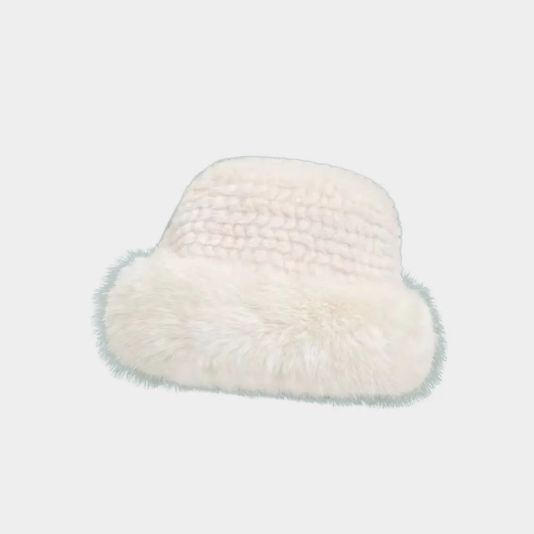 Womens Winter Hat  Korean Fashion - Thick Warm Faux Fur Fisherman Hat in Multiple Colors