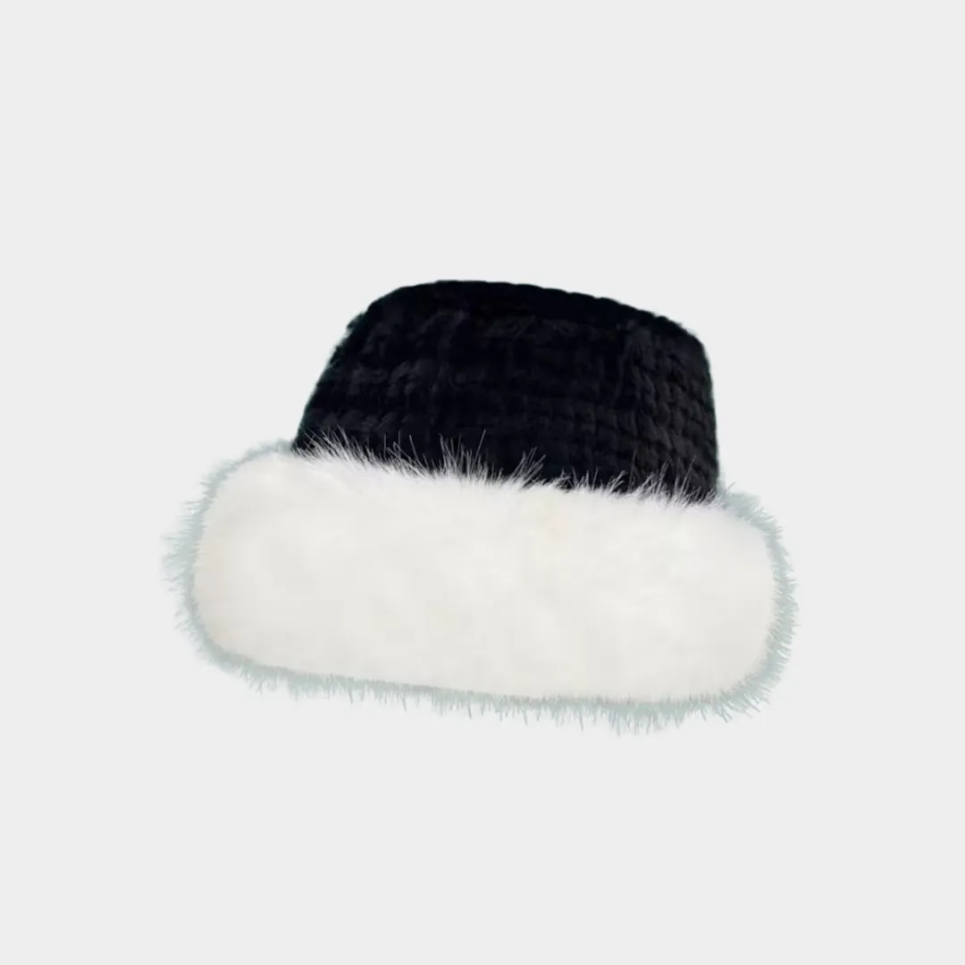 Womens Winter Hat  Korean Fashion - Thick Warm Faux Fur Fisherman Hat in Multiple Colors